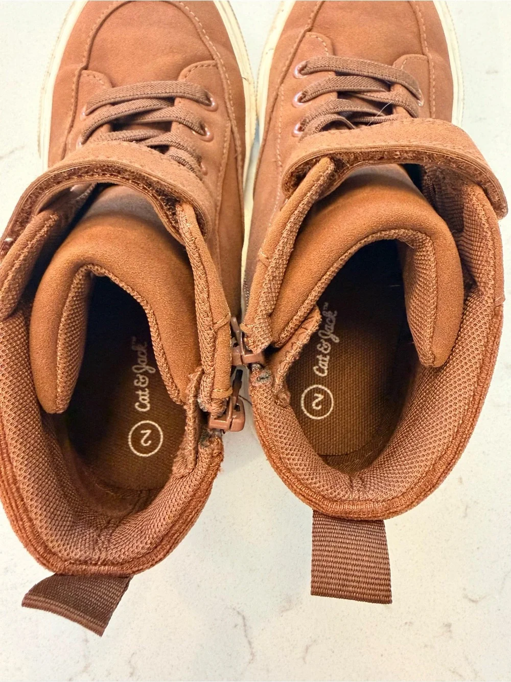 Cat & Jack Toddler Brown High-Top Sneakers